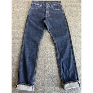 Alfred Dunhill Selvage Dark Wash Slim Fit Cotton Denim Jeans Sz 28 Made in Italy